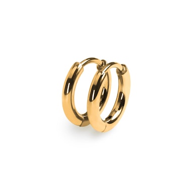 Ζευγάρι με huggie κρίκους από τιτάνιο