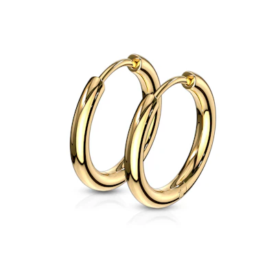 Pair of classic hoops in choice of sizes