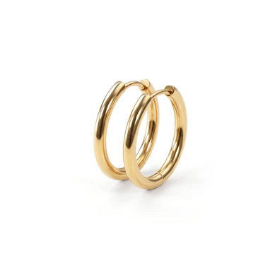 Pair of classic hoops in choice of sizes