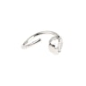 Ring made of 14k gold with crystal gem Body Jewelry