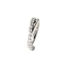 Hinged segment ring with stone-paved crossover arch Body Jewelry