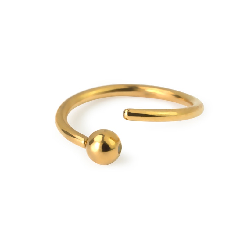 Fixed bead ring in many colors Piercing