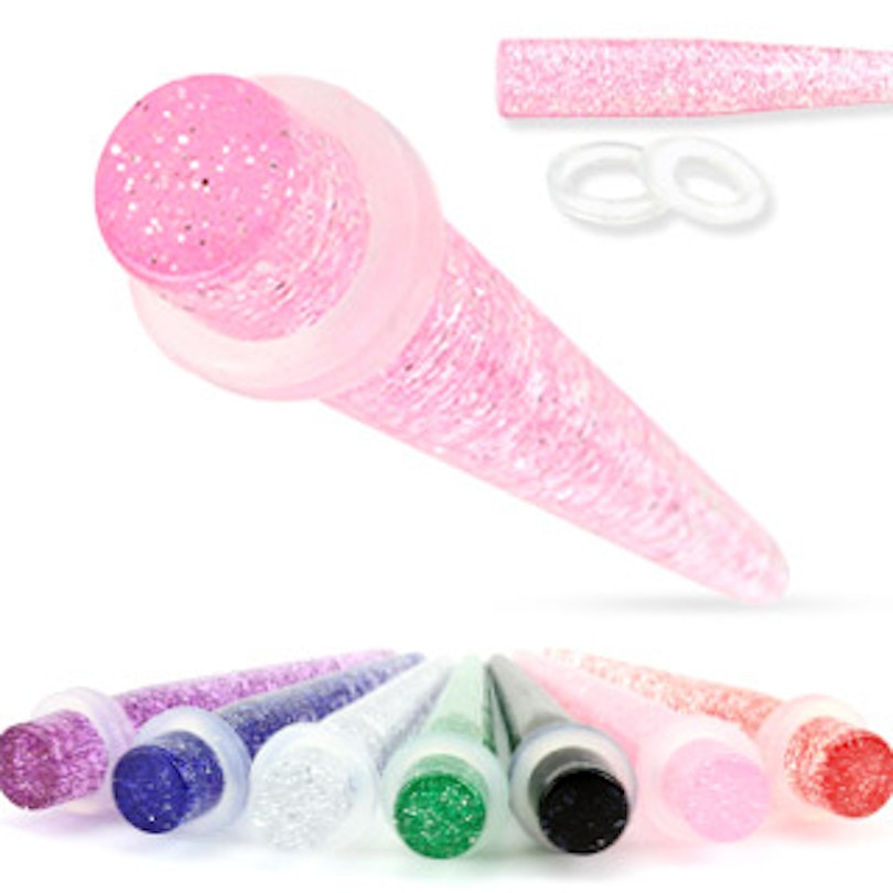 Taper with glitter Piercing