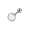 Tongue barbell with opal stone Piercings