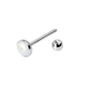 Tongue barbell with opal stone Piercing