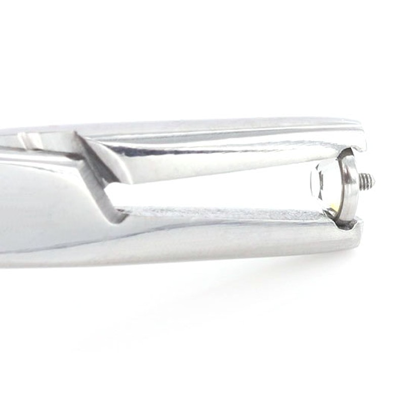 Pliers for dermal anchor discs Body Jewelry