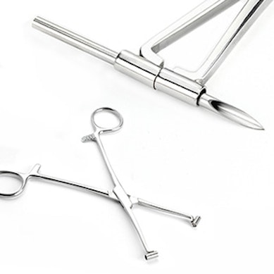 Septum piercing forceps