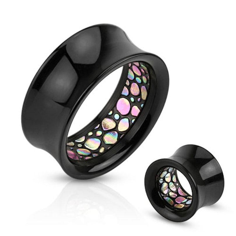 Tunnel of acrylic with inner nacre Body Jewelry