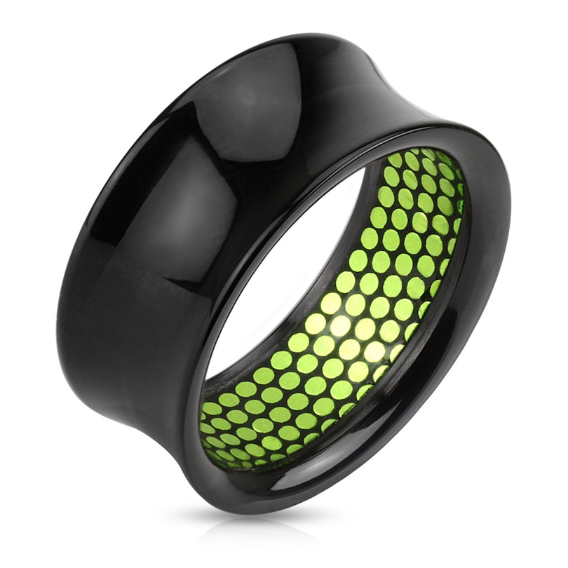 Tunnel made of acrylic with internal dotted pattern Piercing
