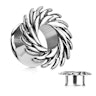 Tunnel with wreath of turning blades Body Jewelry