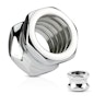 Tunnel shaped as a nut Piercings
