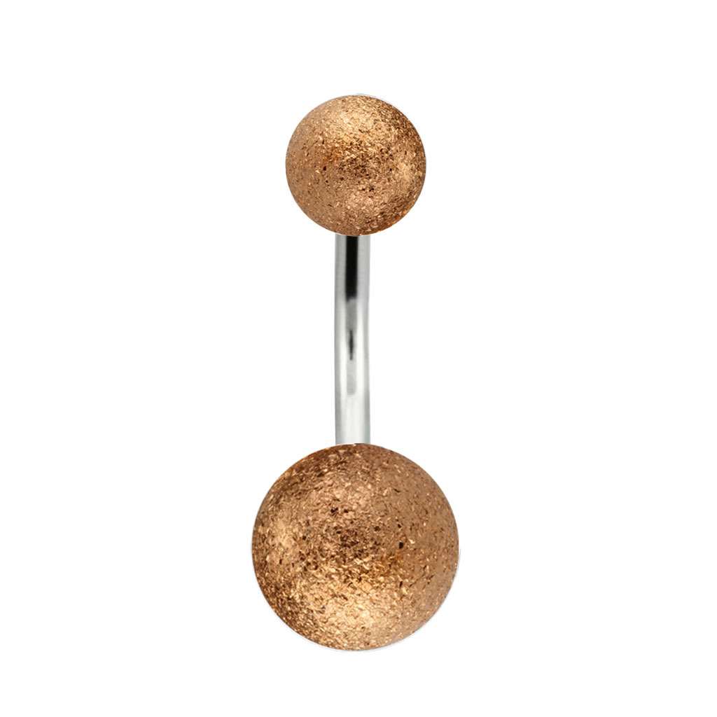 Belly button ring with diamond look Piercing