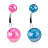 Belly button ring with marble structure Piercings