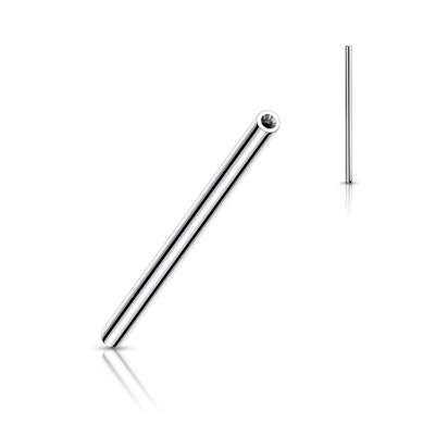 Threadless push-in barbell made of titanium