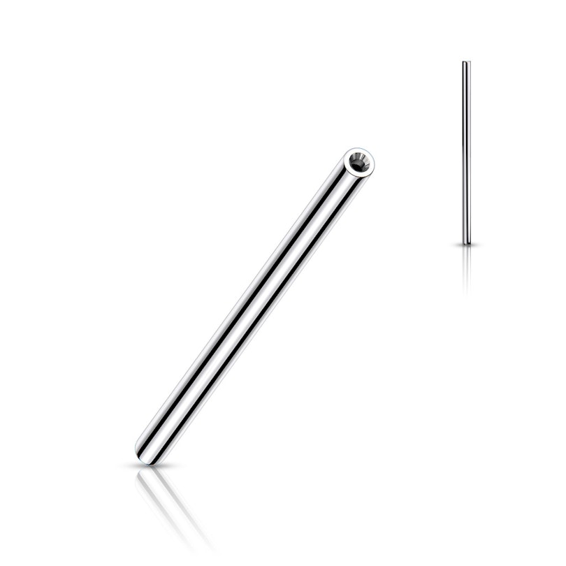 Threadless push-in barbell made of titanium Piercing
