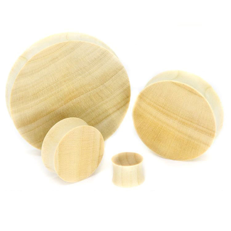 Plug made of Crocodile Wood Piercing