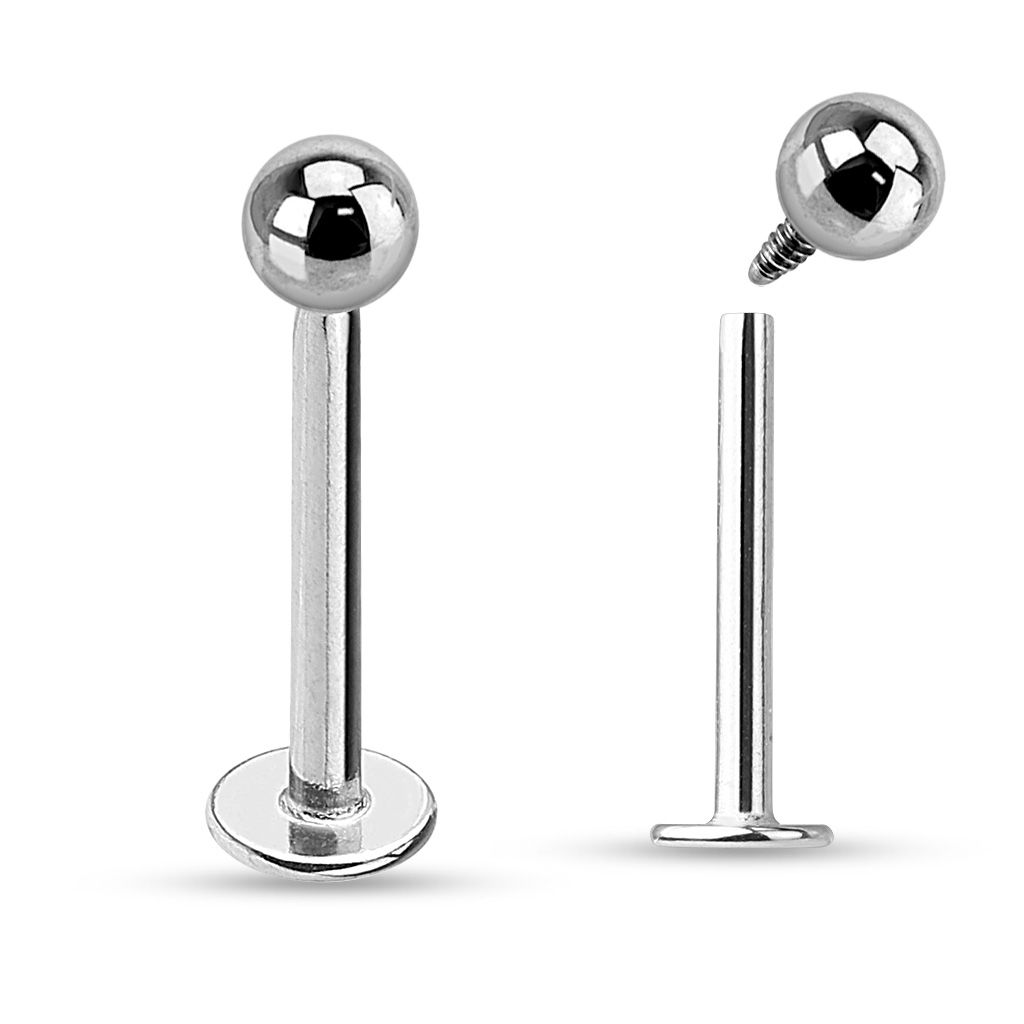 Externally threaded labret discount