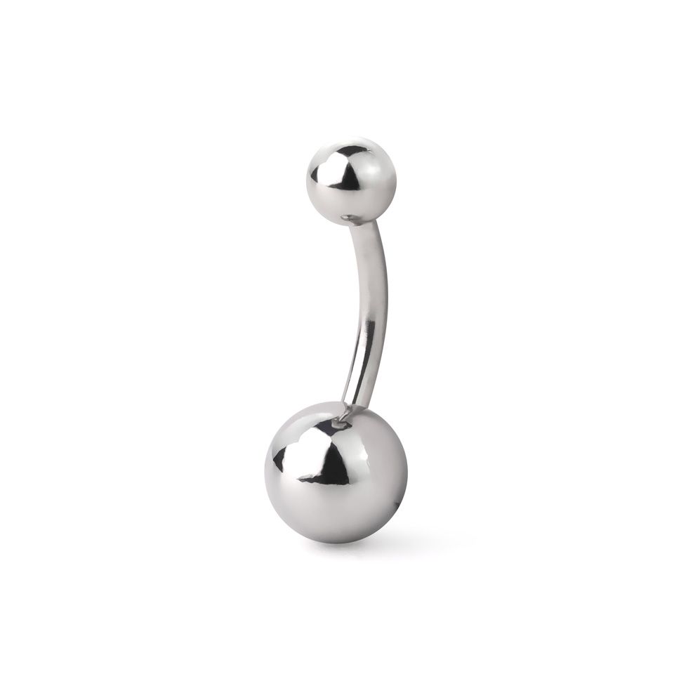 Initial sales belly ring