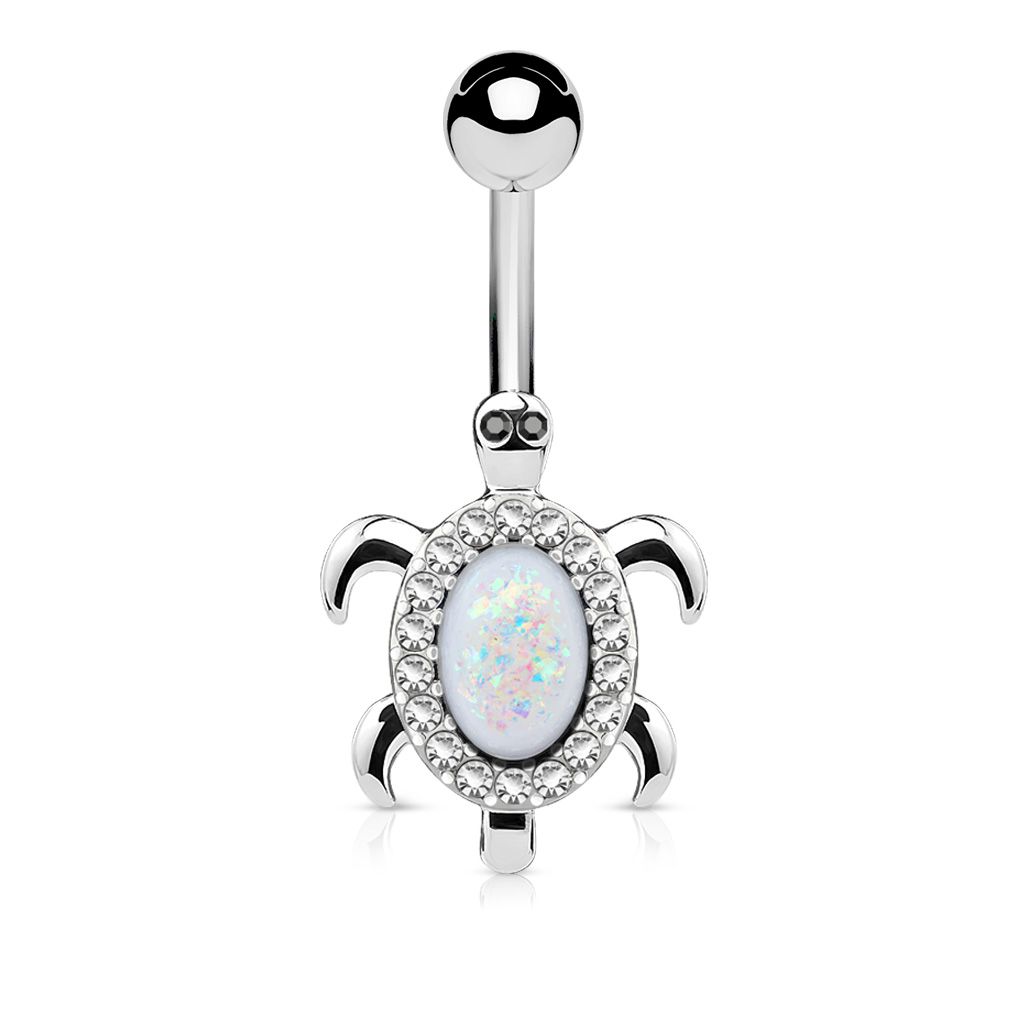 Sea turtle belly button best sale ring