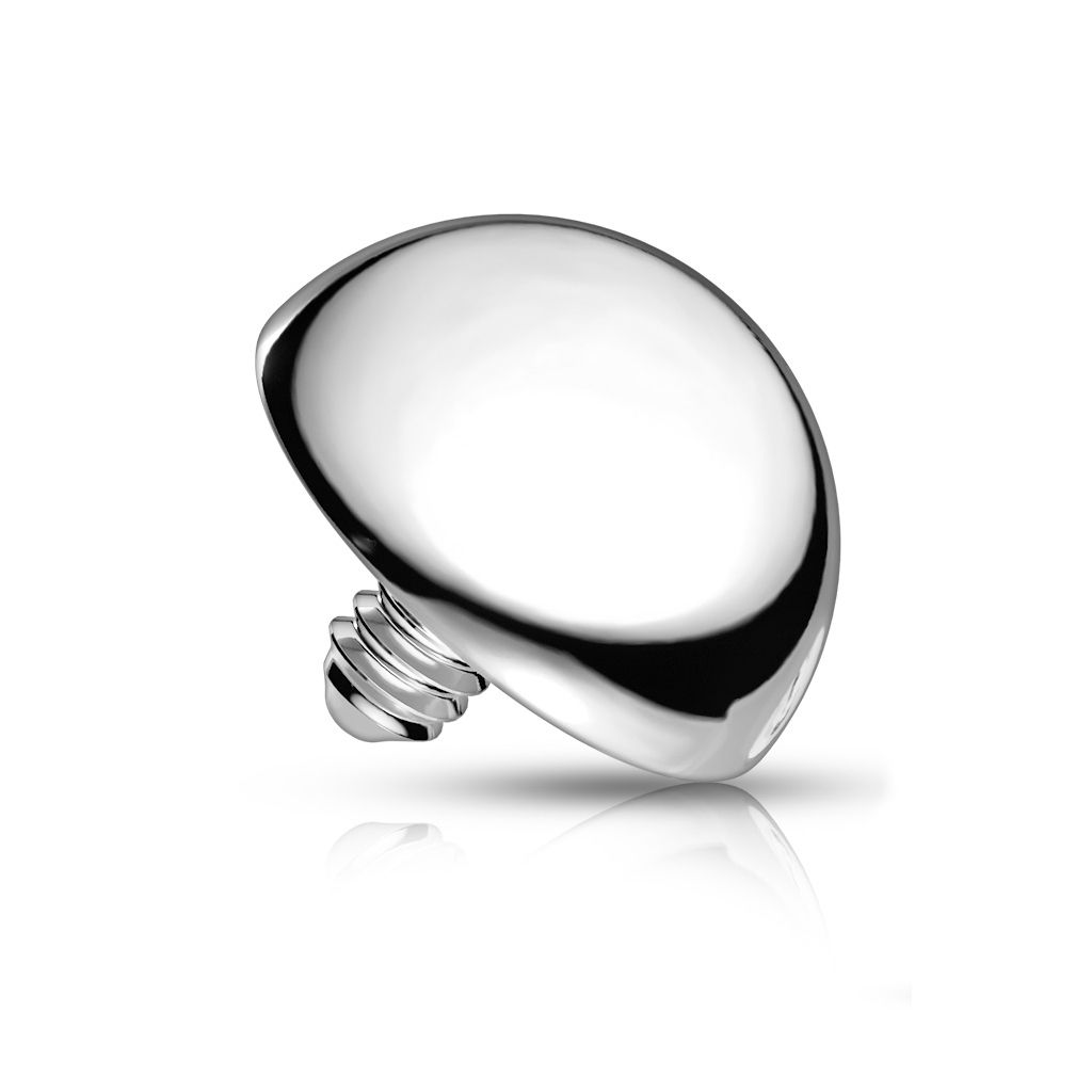 Half ball for dermal anchor