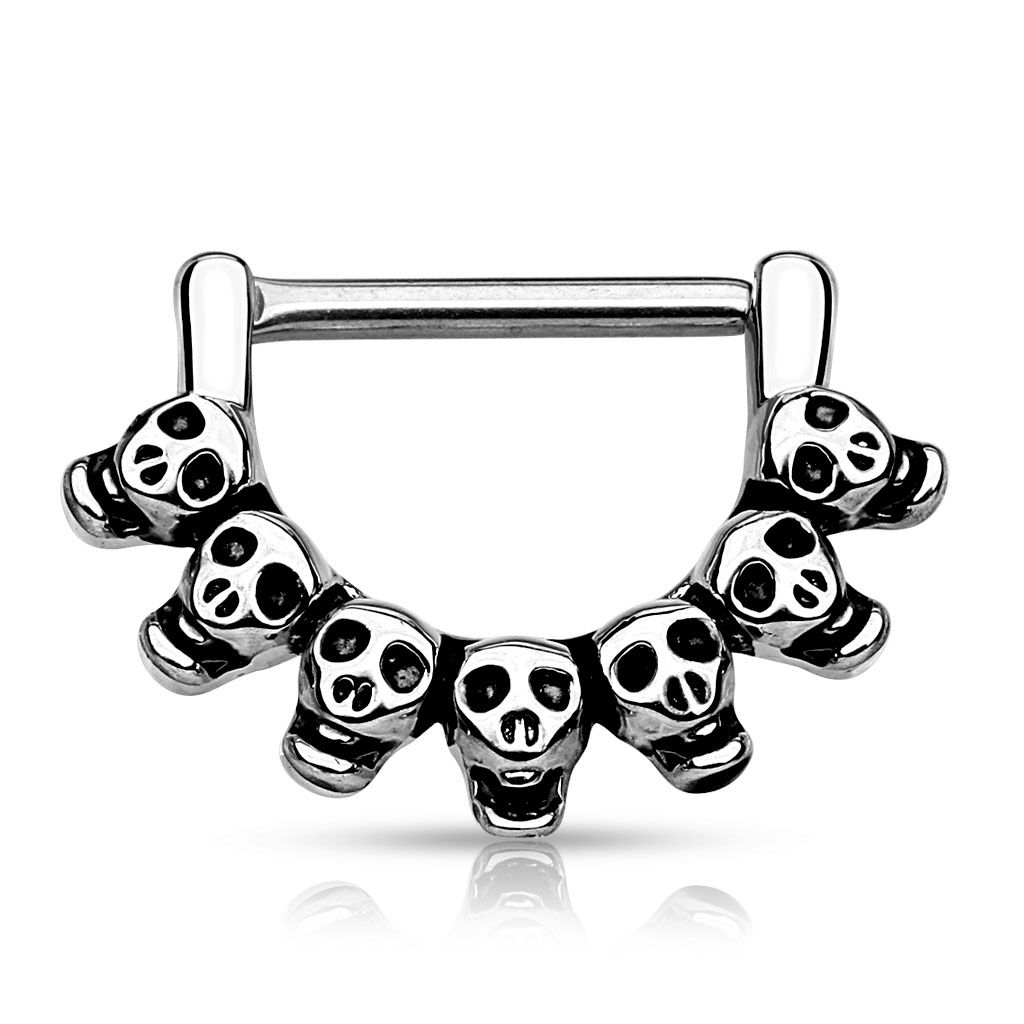 Skull shop nipple rings