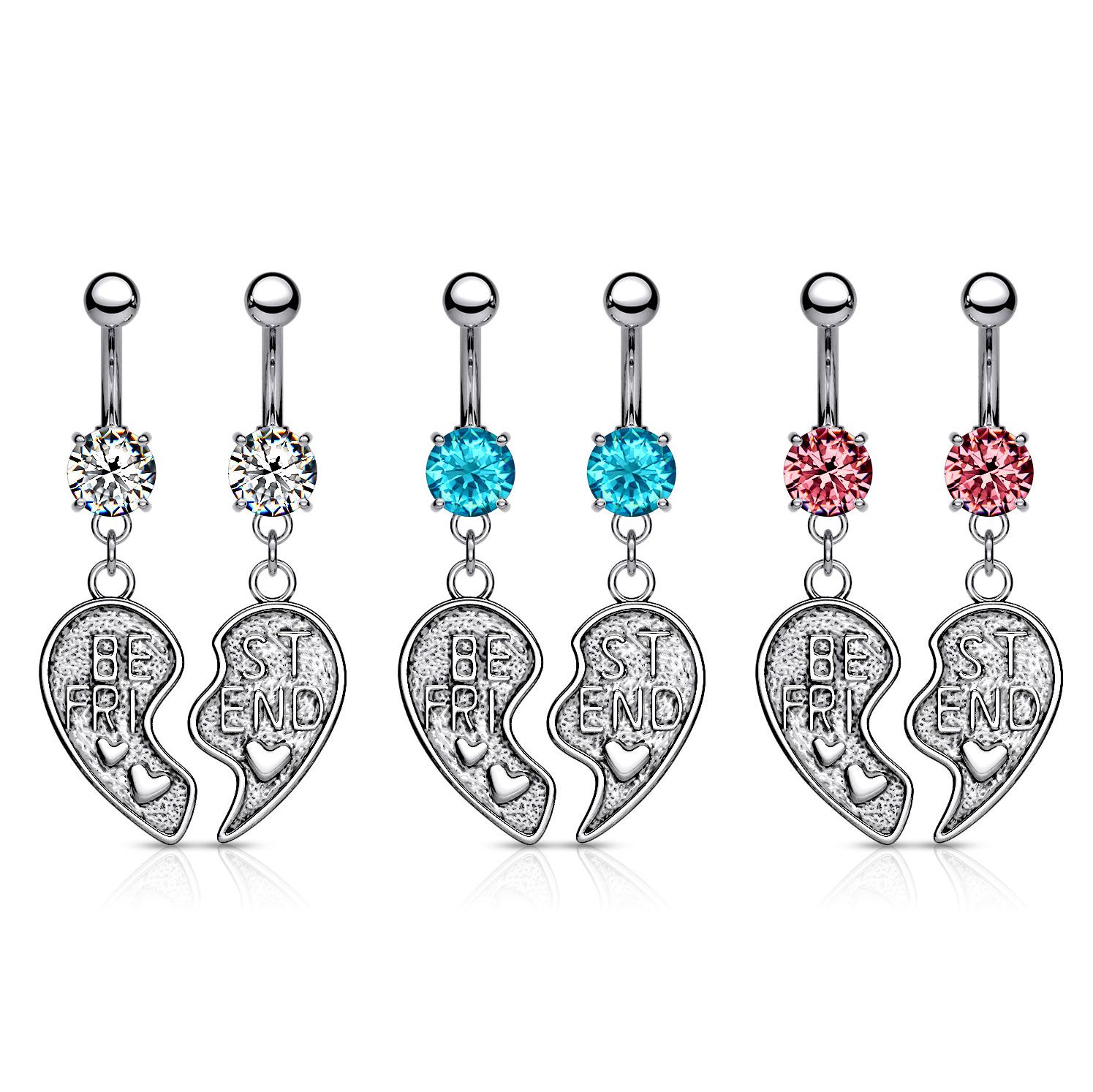 Beautiful belly button rings for you and your BFF