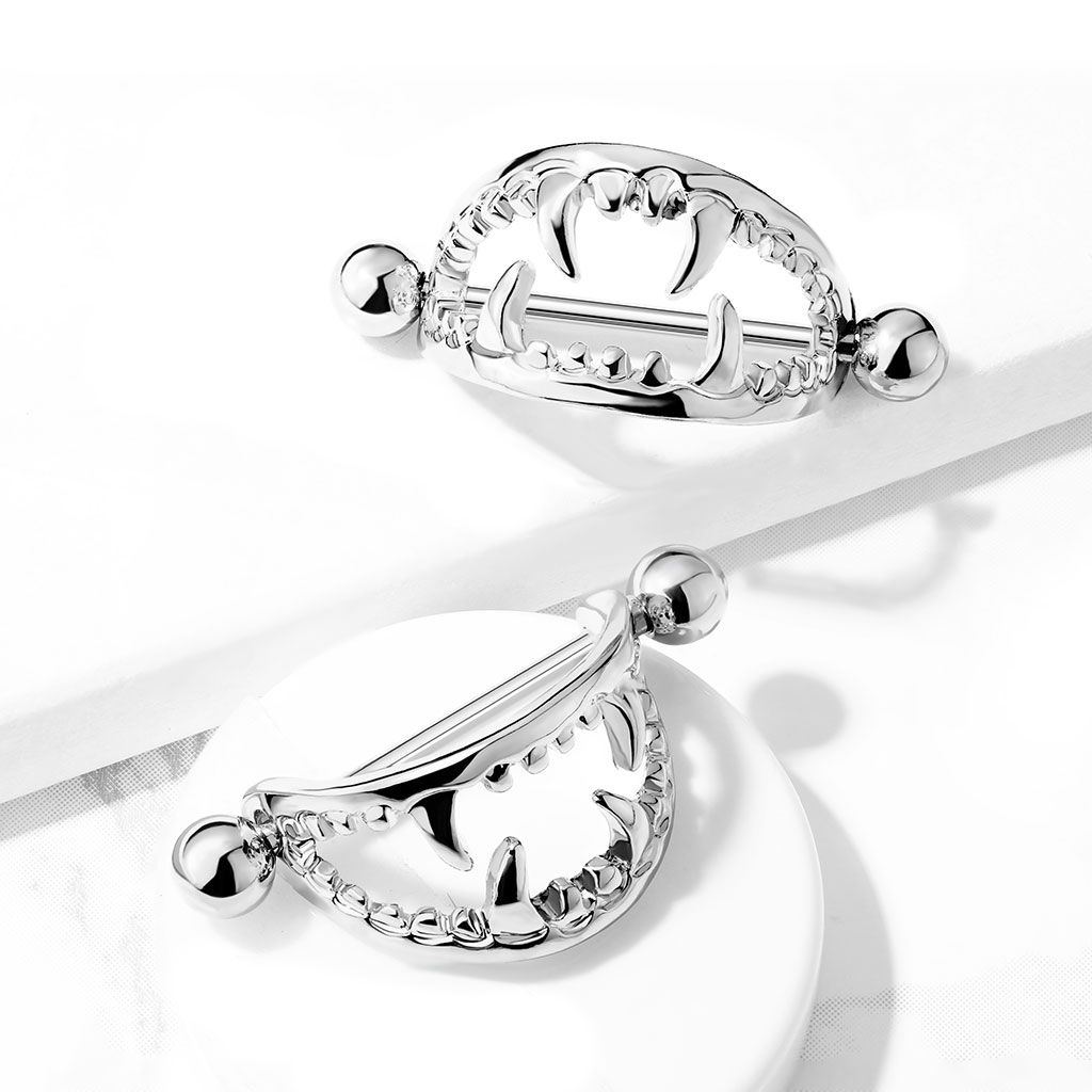 Vampire mouth nipple discount ring