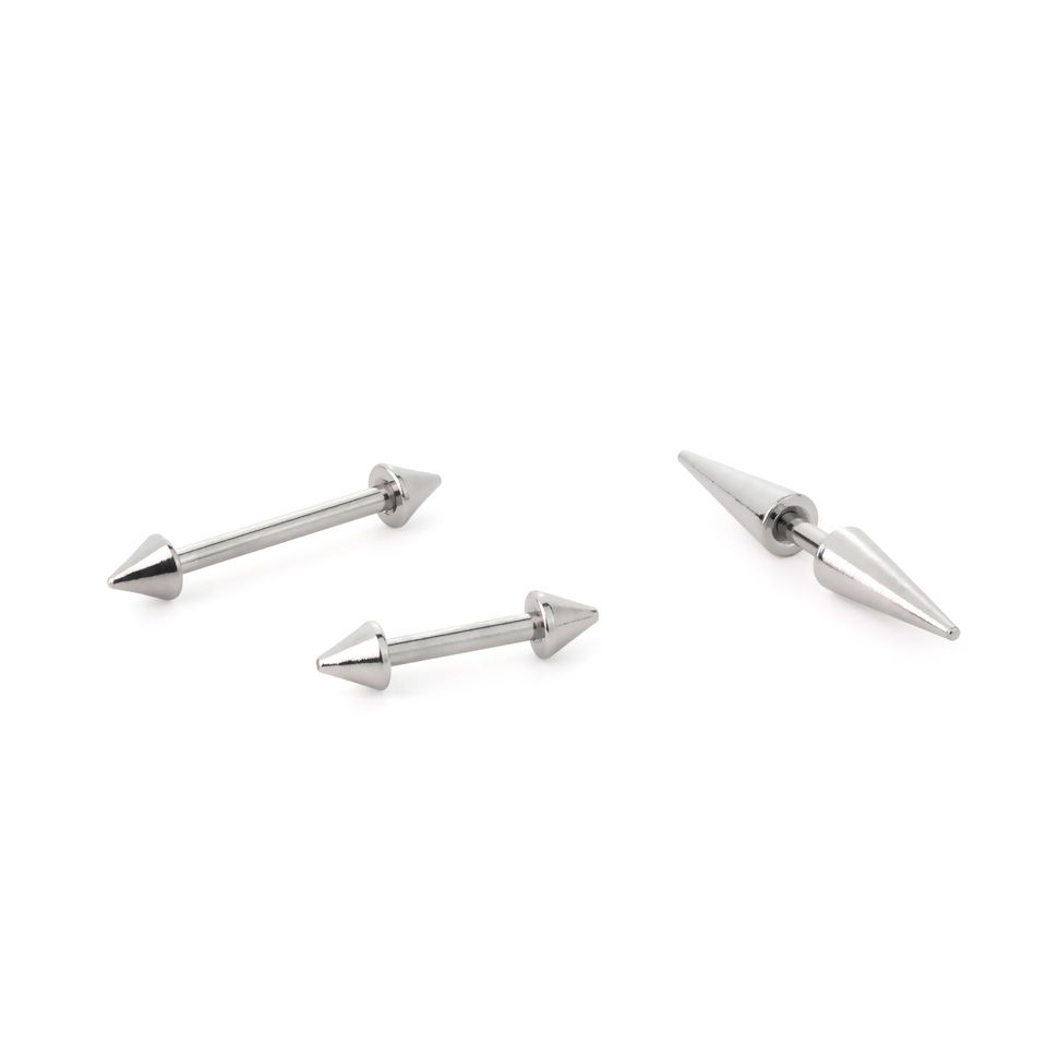 Straight barbell hotsell earrings