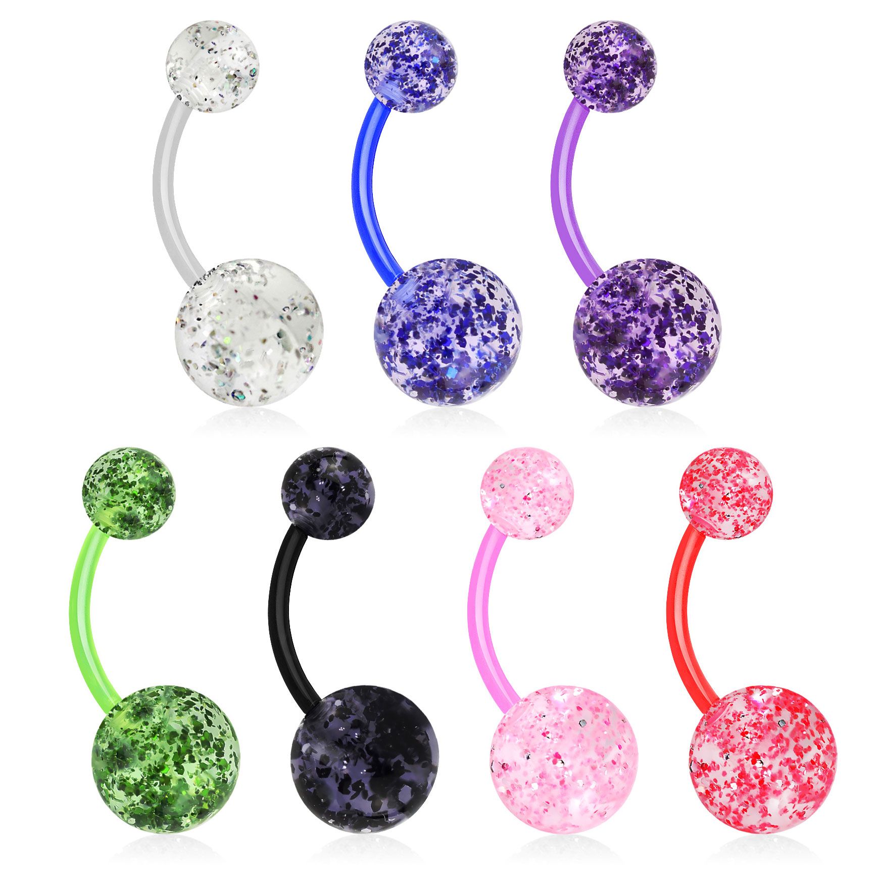 Glitter belly hotsell button rings