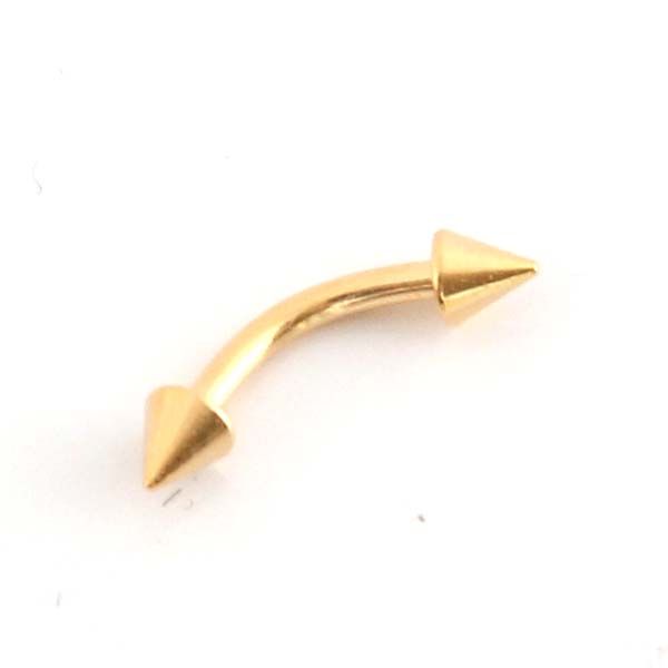 Spiked on sale curved barbell