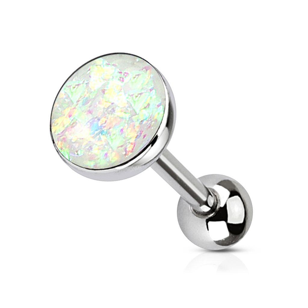 Real opal on sale tongue ring