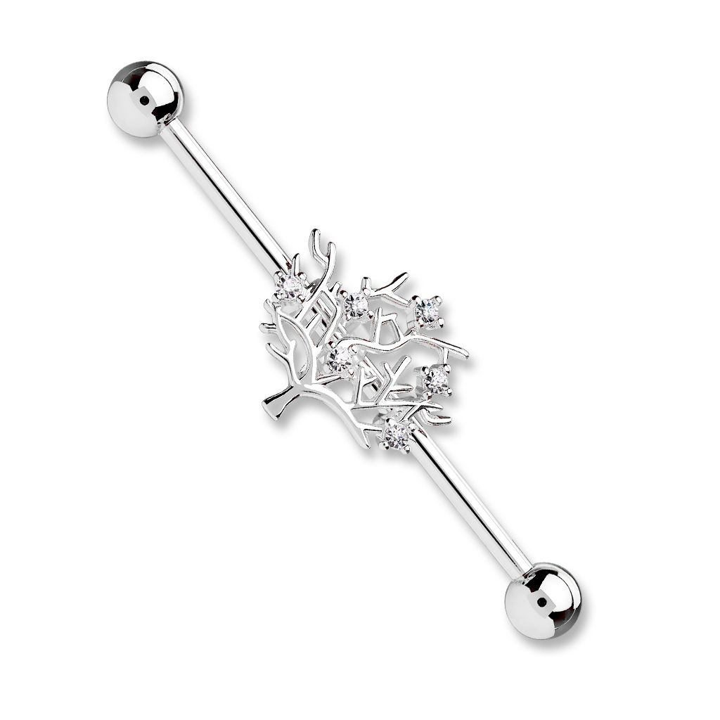 Get a tree of life to decorate your industrial piercing