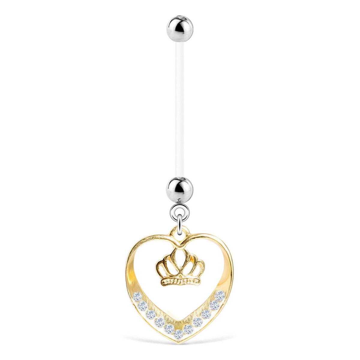 Crown shop belly ring