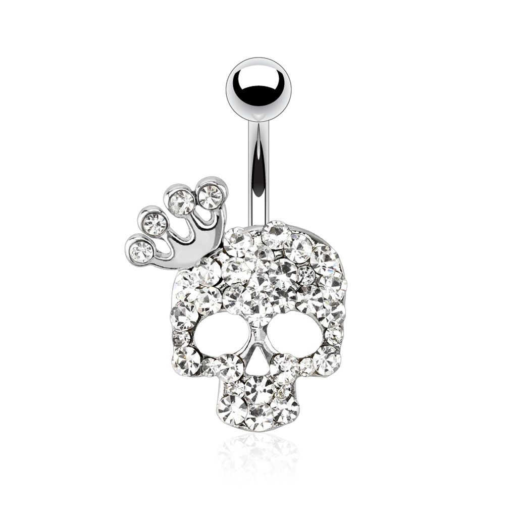 Skull belly button ring 2025