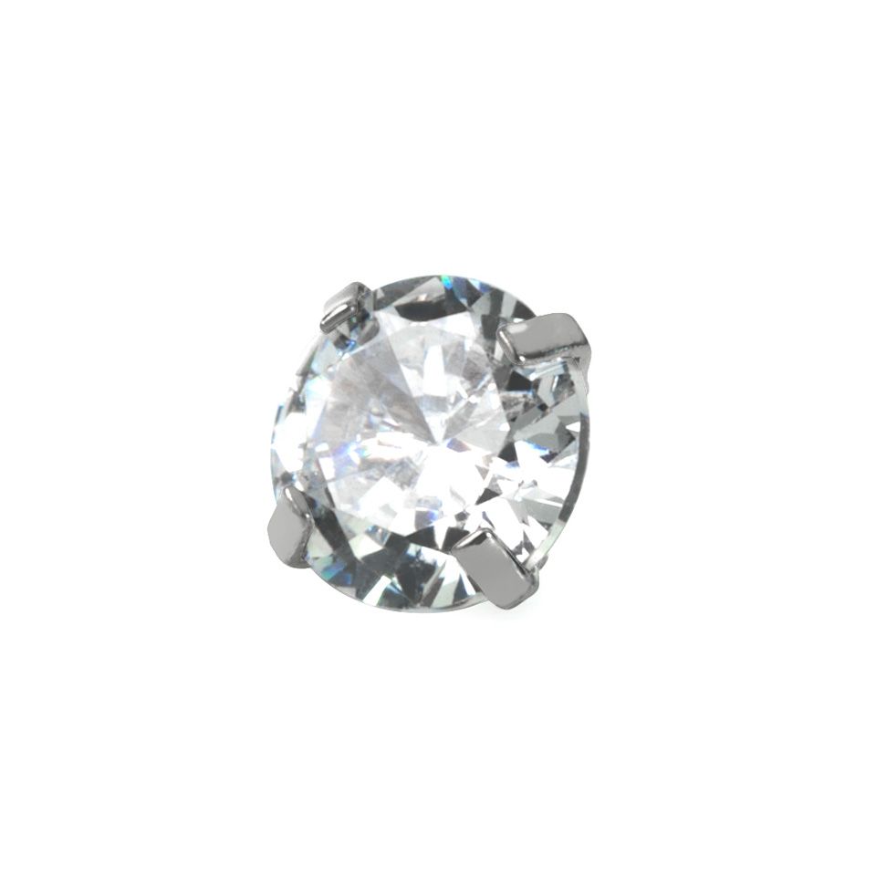 Dermal top jewelry with large gem