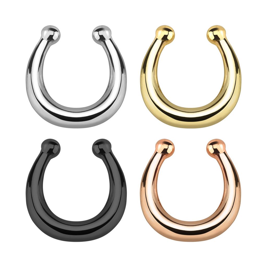 Fake septum clearance bull ring