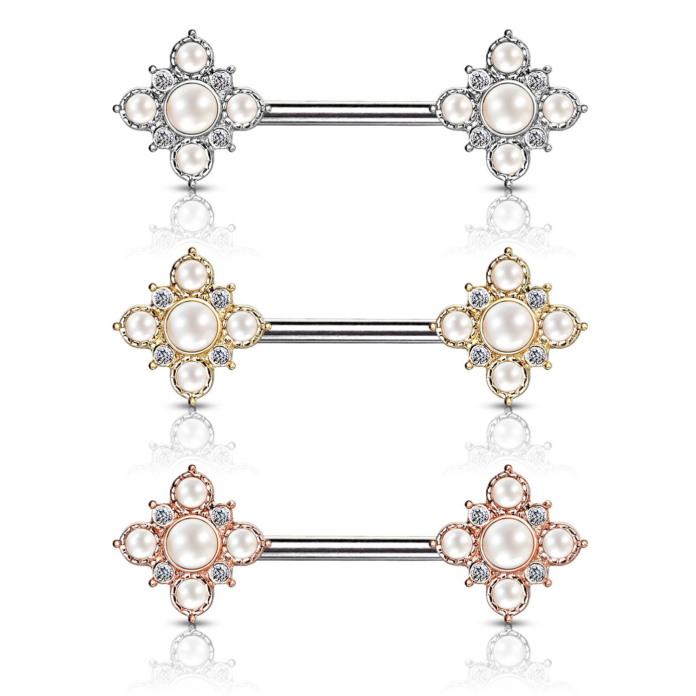 Pearl store nipple barbell