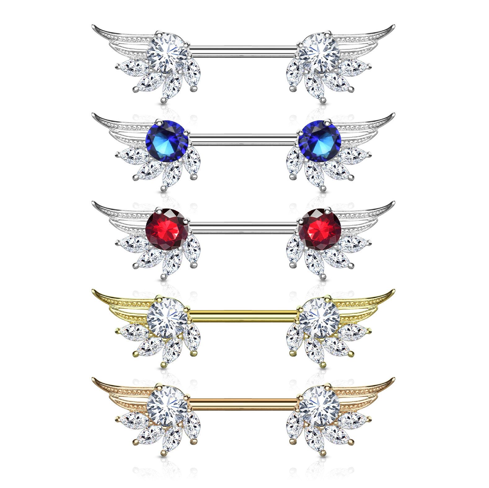 Angel wing nipple new arrivals barbell