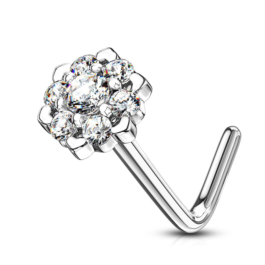 Lotus flower online nose stud