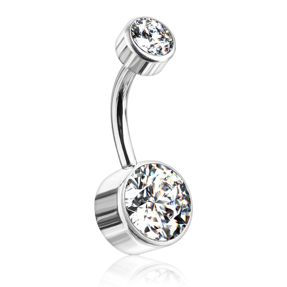 Titanium steel sales belly rings