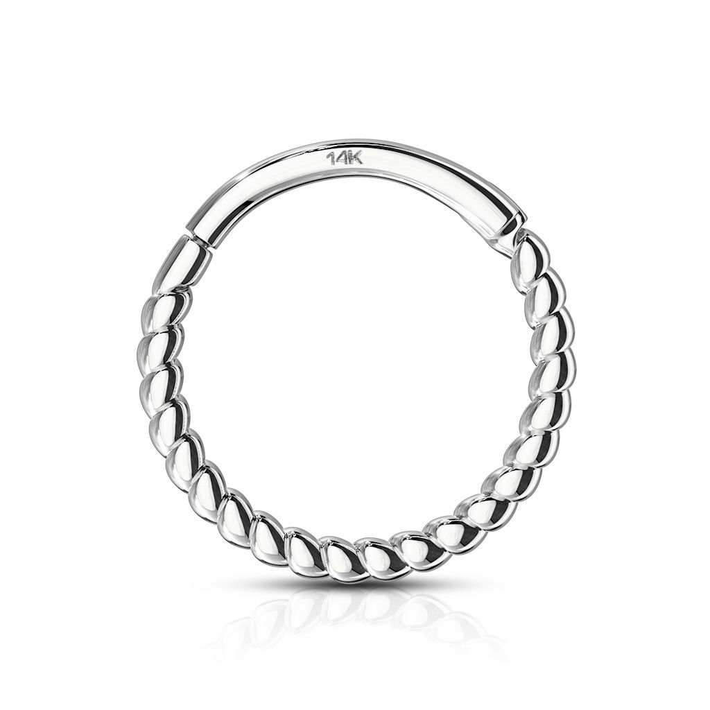 White gold cheap hinged nose ring