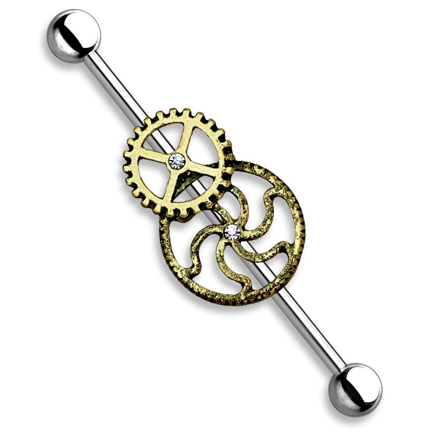 Industrial discount barbell charms