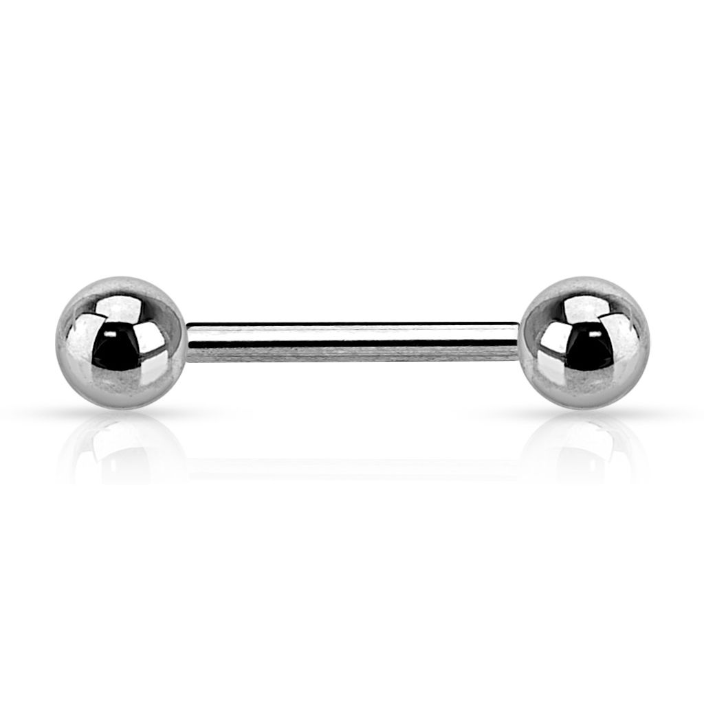 Sweet and fine titianium straight barbell internally threaded