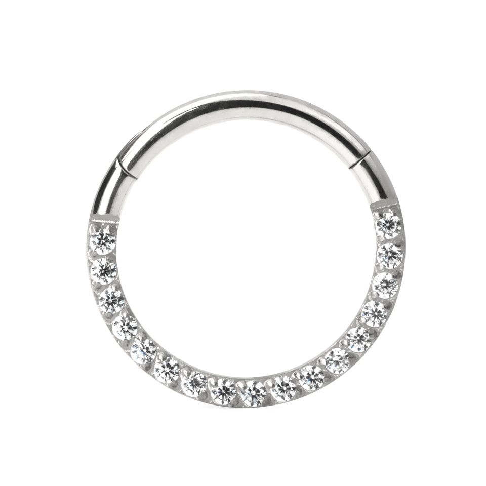 Titanium top hinged ring