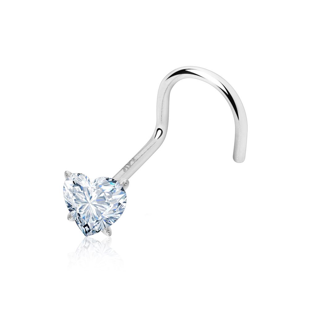 Nose rings that screw on top