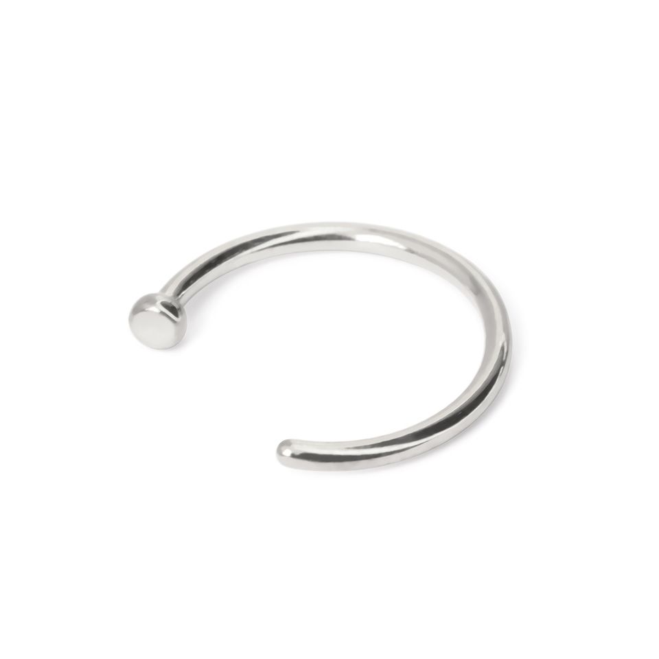 Basic nose ring made of pure titanium Nickelfree