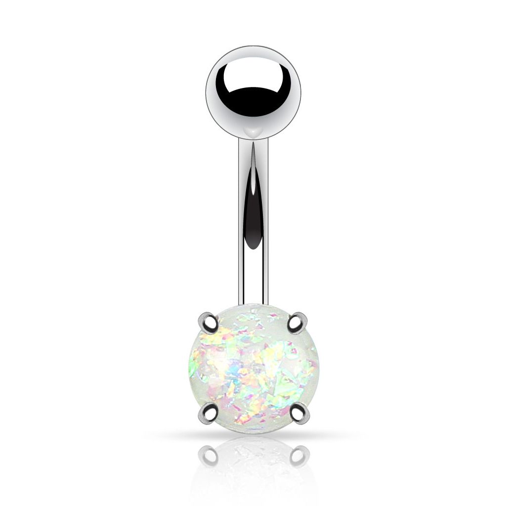 Real opal belly ring store