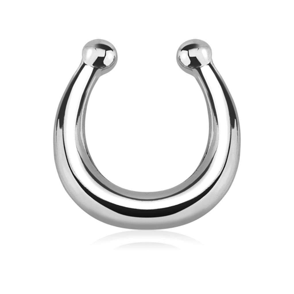 Beautiful fake septum ring with a simple design in different colors