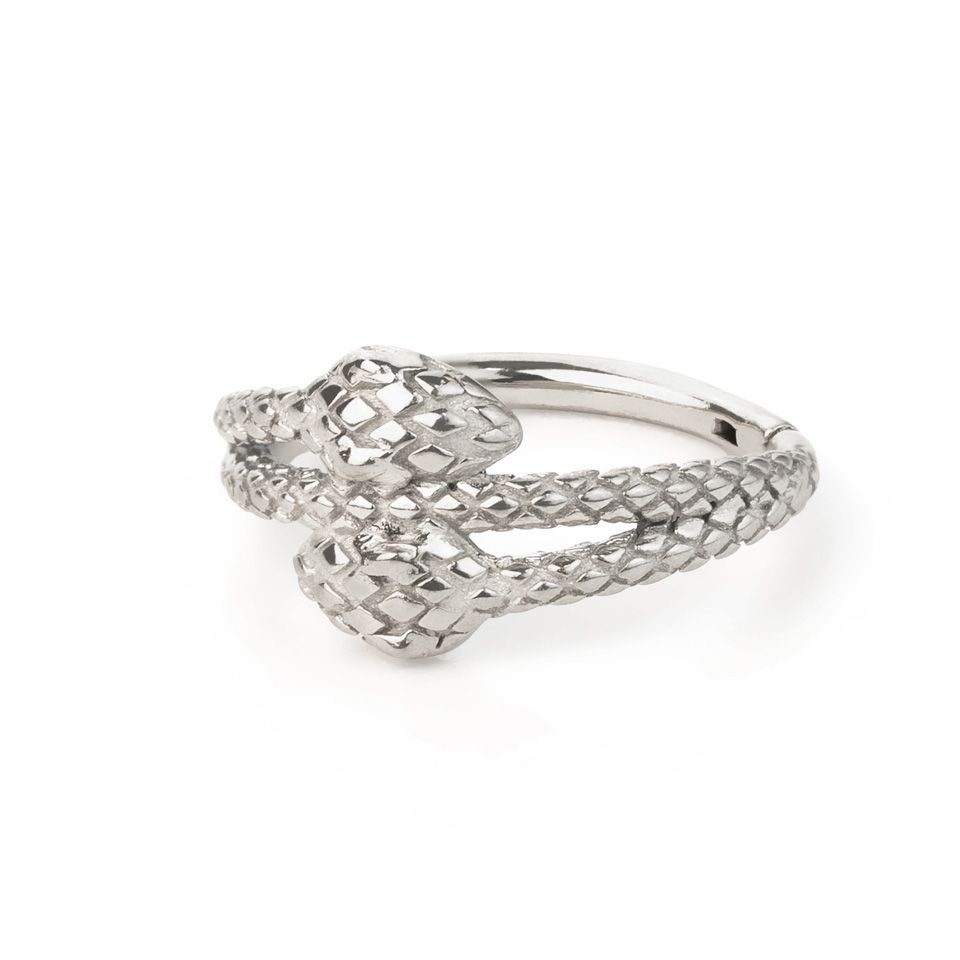 Twin discount snake ring