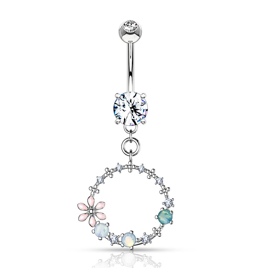 Circle belly button ring best sale